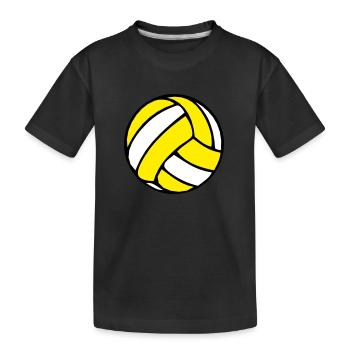 Volleyball BeachVolleyball Beachball 2 0 - Kinder Premium Bio T-Shirt - Schwarz - Vorne