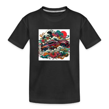 GT86 Drift JDM Car - Kinder Premium Bio T-Shirt - Schwarz - Vorne