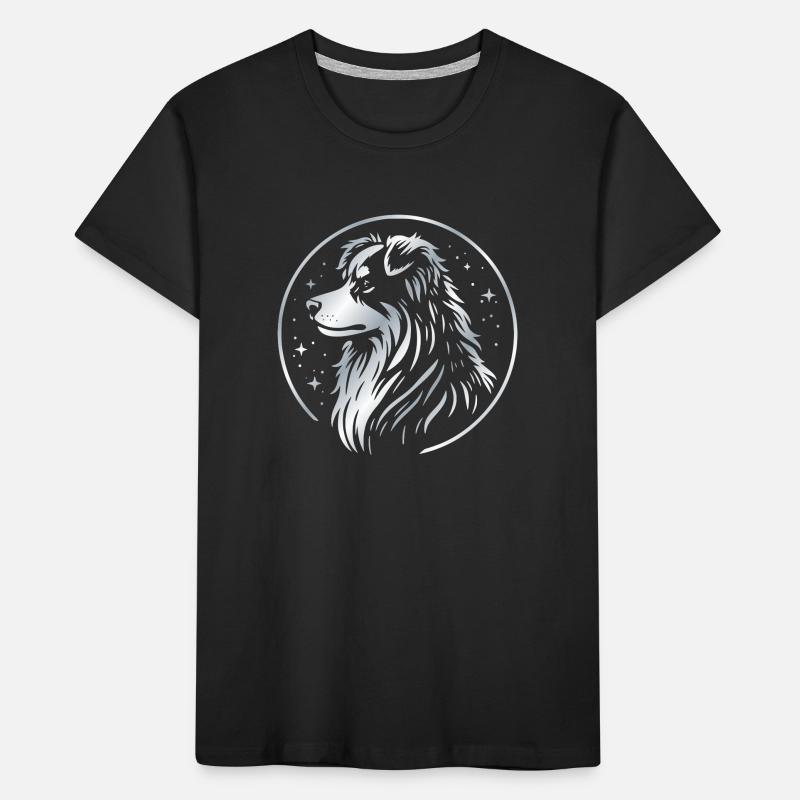 Chien de rêve Aussie argent T-shirt bio Premium Enfant