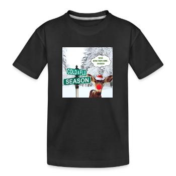 Oh Deer - Rudolf Noël Design - T-shirt bio Premium Enfant - noir - Devant