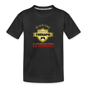 Jouer Console - T-shirt bio Premium Enfant - noir - Devant