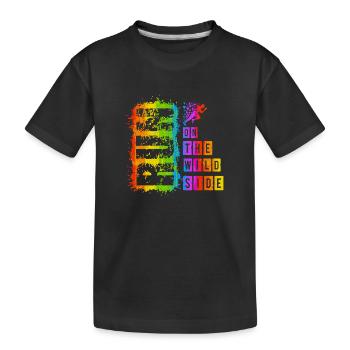Courir, Courir, Exercice, Course, Homme Fort, Femme, Sprint - T-shirt bio Premium Enfant - noir - Devant