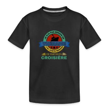Croisière - T-shirt bio Premium Enfant - noir - Devant