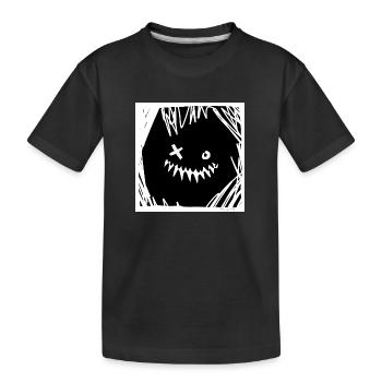 joker clown - Kinder Premium Bio T-Shirt - Schwarz - Vorne