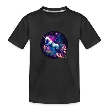 Licorne magique - T-shirt bio Premium Enfant - noir - Devant