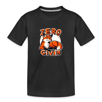 Zero Given - Fuchs Illustration - Kinder Premium Bio T-Shirt - Schwarz - Vorne