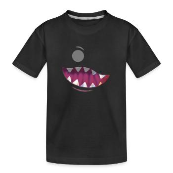 Little Monster - Kids' Premium Organic T-Shirt - black - Front