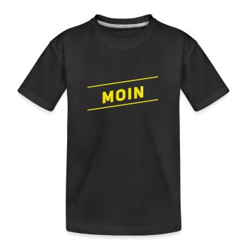 viele Grüße auf norddeutsch - Kinder Premium Bio T-Shirt - Schwarz - Vorne