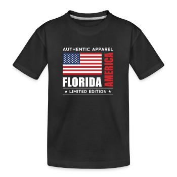Florida - Kids' Premium Organic T-Shirt - black - Front