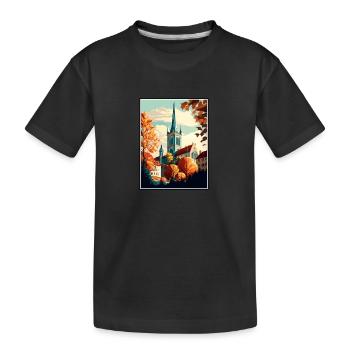 Augsbourg Allemagne Vintage voyage affiche Souvenir - T-shirt bio Premium Enfant - noir - Devant