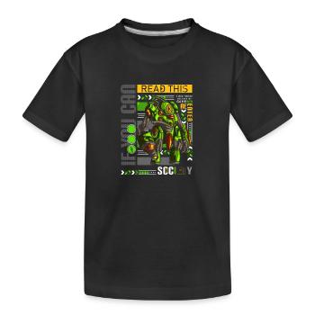 PC Nerd Zocker Gamepad - Kinder Premium Bio T-Shirt - Schwarz - Vorne