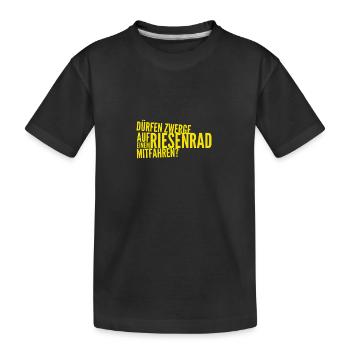 ist mitfahren erlaubt? - Kinder Premium Bio T-Shirt - Schwarz - Vorne