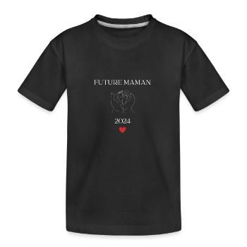 Future maman 2024 - T-shirt bio Premium Enfant - noir - Devant