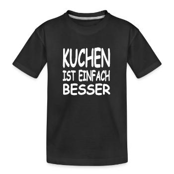 Gâteau - T-shirt bio Premium Enfant - noir - Devant
