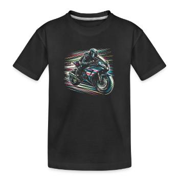 Motard - T-shirt bio Premium Enfant - noir - Devant