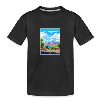 Springdale Utah affiches Vintage voyage affiche WPA - T-shirt bio Premium Enfant - noir - Devant