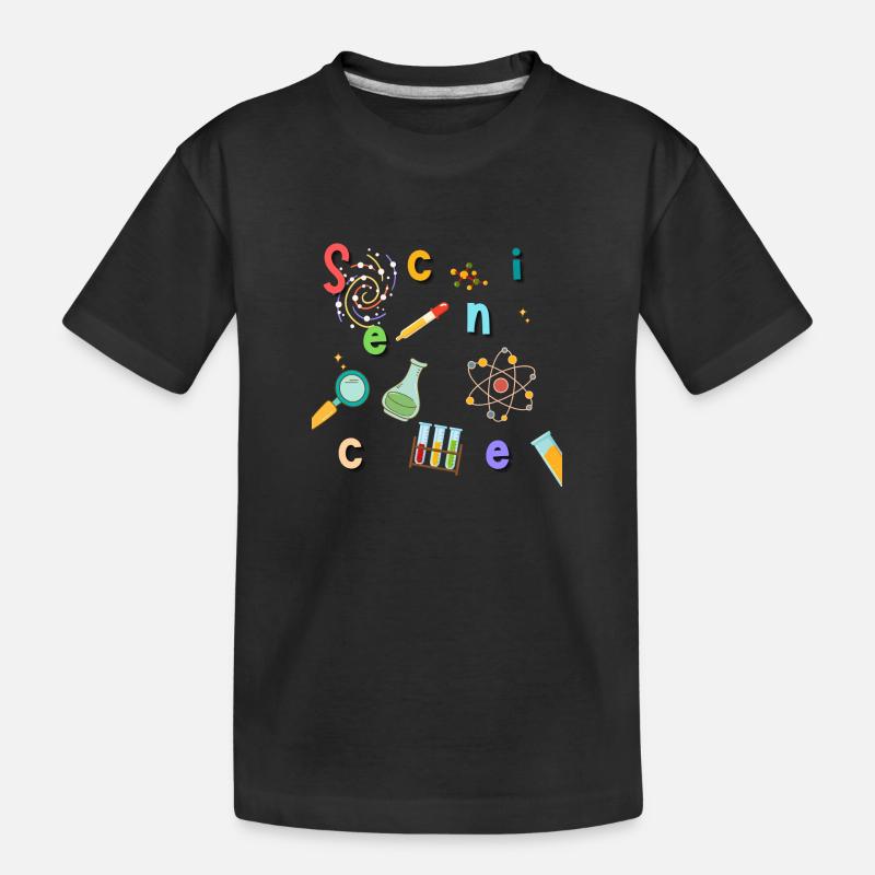 Bunte Wissenschaft - Kinder Premium Bio T-Shirt - Schwarz