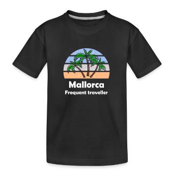 Sommer auf den Balearen - Kinder Premium Bio T-Shirt - Schwarz - Vorne
