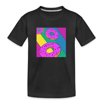 Donut - T-shirt bio Premium Enfant - noir - Devant