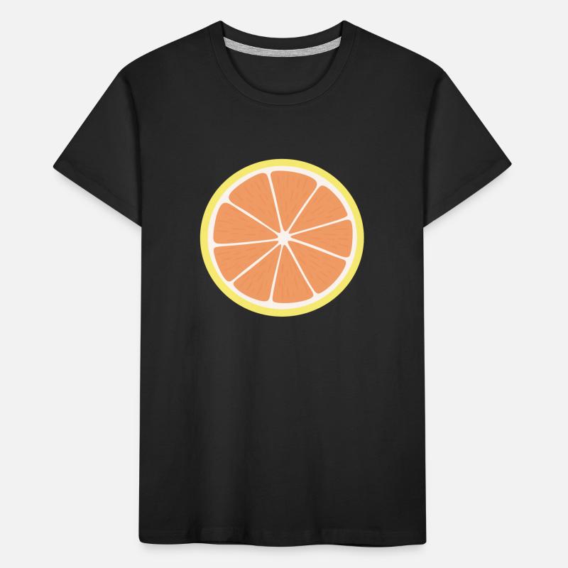 Grapefruit-Scheibe Kinder Premium Bio T-Shirt