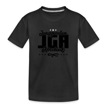 Enterrement de vie de garçon enterrement de vie de garçon - T-shirt bio Premium Enfant - noir - Devant