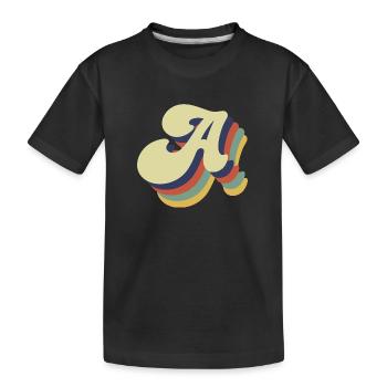 Retro-Brief - Kinder Premium Bio T-Shirt - Schwarz - Vorne