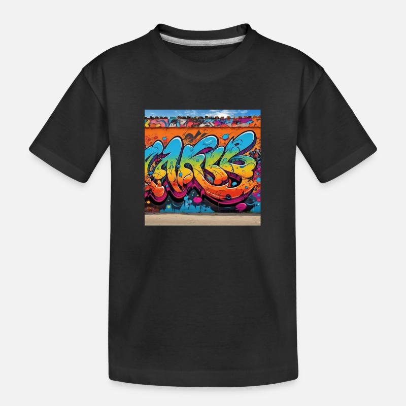 Graffiti - T-shirt bio Premium Enfant - noir
