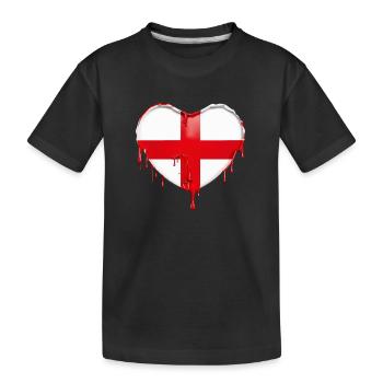 DRAPEAU ANGLAIS DRAPEAU ANGLETERRE - T-shirt bio Premium Enfant - noir - Devant