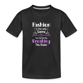 Défilé de shopping pour les amateurs de mode - T-shirt bio Premium Enfant - noir - Devant