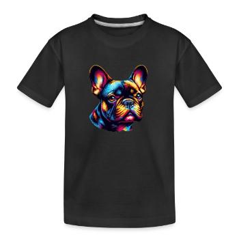 Bouledogue français - T-shirt bio Premium Enfant - noir - Devant