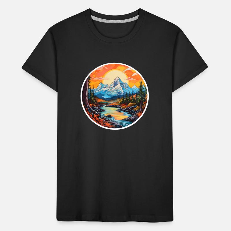 Mountains Kids' Premium Organic T-Shirt