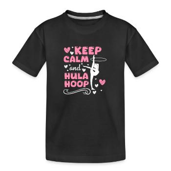 Motivation de l’entraînement Hulahoop - T-shirt bio Premium Enfant - noir - Devant