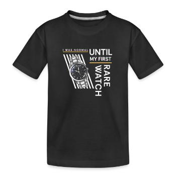 Watch Lovers Time Montre de luxe suisse - T-shirt bio Premium Enfant - noir - Devant
