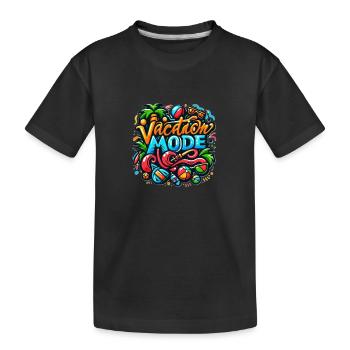 Vacation Mode - Kinder Premium Bio T-Shirt - Schwarz - Vorne