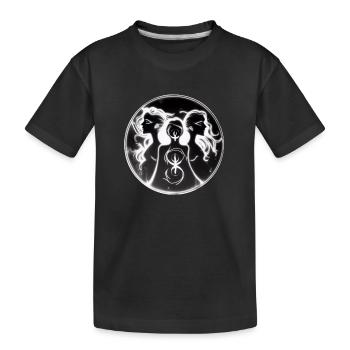 Göttinnen-Trio - Kinder Premium Bio T-Shirt - Schwarz - Vorne