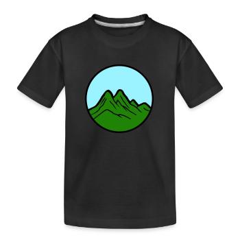 Montagnes 2 - T-shirt bio Premium Enfant - noir - Devant