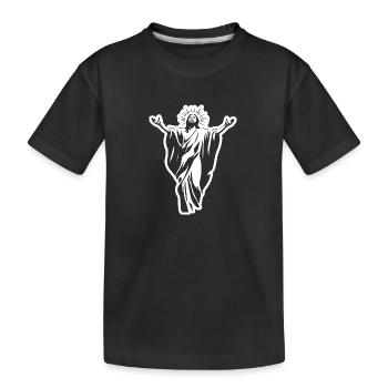 Jésus-Christ Catholique Religion Christianisme - T-shirt bio Premium Enfant - noir - Devant
