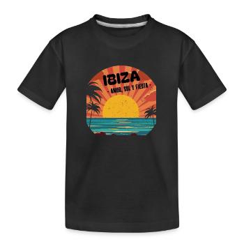Ibiza amor sol y fiesta - T-shirt bio Premium Enfant - noir - Devant