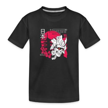 Orient Drachen Mythologie Zeitreise - Kinder Premium Bio T-Shirt - Schwarz - Vorne