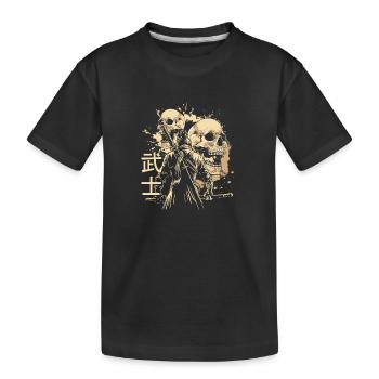 Asien Orientalisch Legenden Zeitreise - Kinder Premium Bio T-Shirt - Schwarz - Vorne
