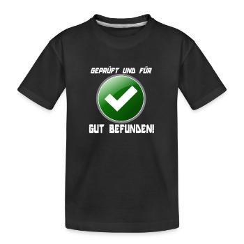Trouvé BON ! - T-shirt bio Premium Enfant - noir - Devant