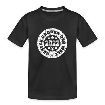 Frères et sœurs 2022 - T-shirt bio Premium Enfant - noir - Devant