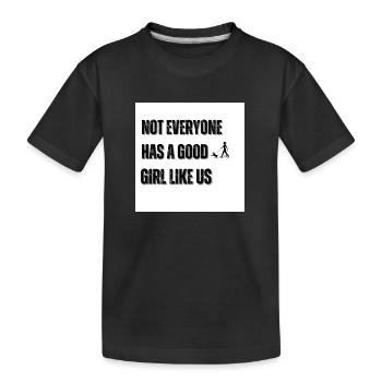 Good girl - Kids' Premium Organic T-Shirt - black - Front