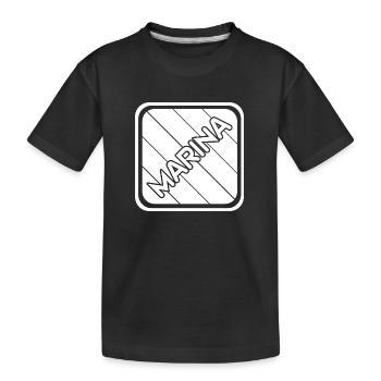 Gift for Marina - Kids' Premium Organic T-Shirt - black - Front