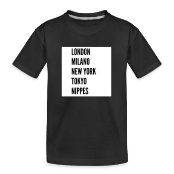 Londres, Milan, New York, Tokyo Nippes - T-shirt bio Premium Enfant - noir - Devant