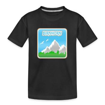 Alpinisme Birnhorn - T-shirt bio Premium Enfant - noir - Devant