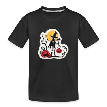 Halloween effrayant - T-shirt bio Premium Enfant - noir - Devant