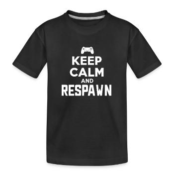 Restez calme et réapparaissez - T-shirt bio Premium Enfant - noir - Devant