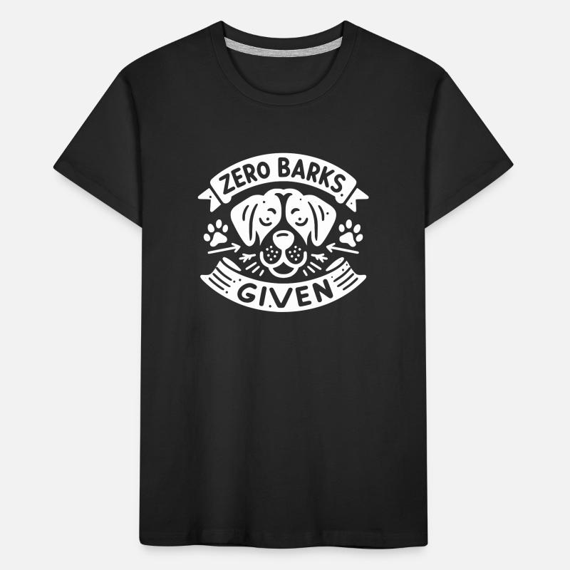 Zero Barks Given Kids' Premium Organic T-Shirt
