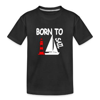 Voile - T-shirt bio Premium Enfant - noir - Devant